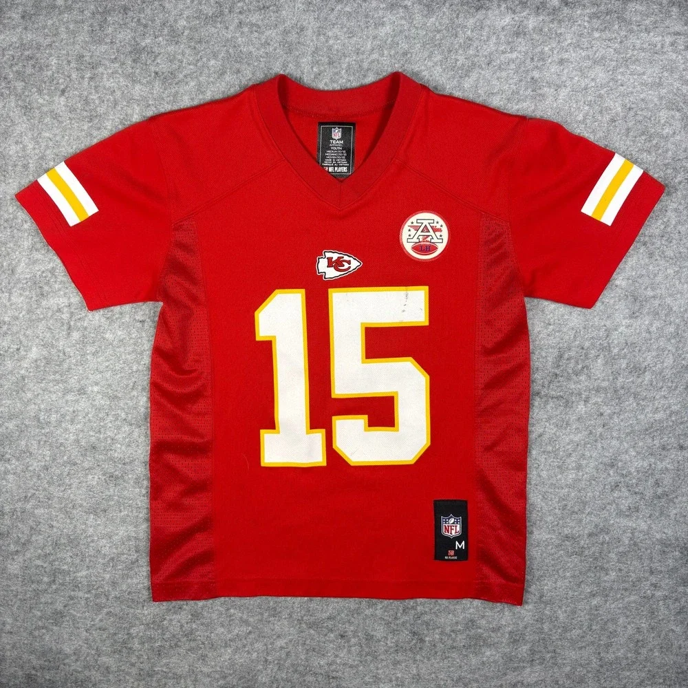 NFL Team Apparel Patrick Mahomes Kansas City Chiefs Jersey Youth Medium Red 15